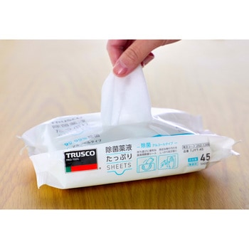 除菌薬液たっぷりウェットワイパー大判 30枚 TRUSCO