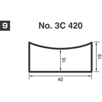 マルチストレートサンダーパッド 凹パッド SI