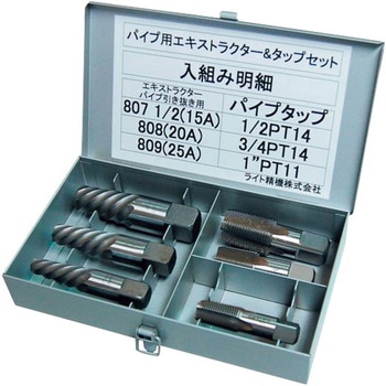 パイプ用エキストラクター&タップセット ライト