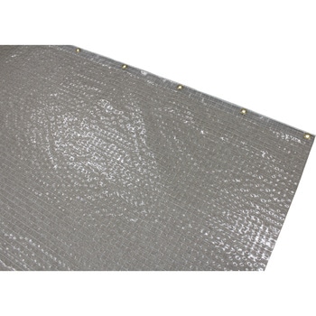 タテヨコ切れる間仕切カーテン 糸入透明 菊地シート