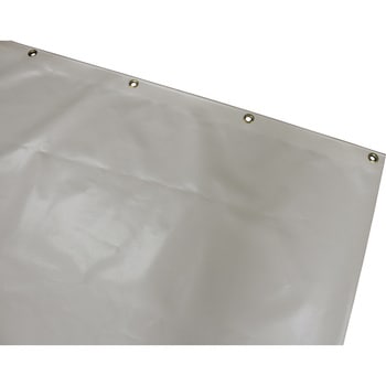 タテヨコ切れる間仕切カーテン アイボリー 菊地シート