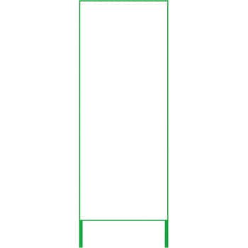 SL立看板 無地白板鉄板 25角鉄枠付 グリーンクロス 立て看板 【通販