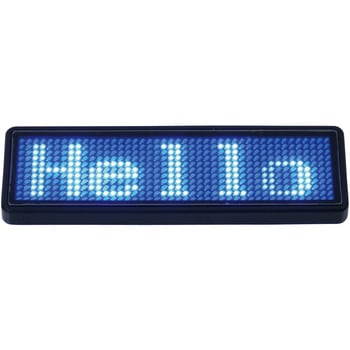 LEDネームバッジ グリーンクロス