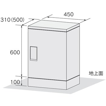 戸建住宅向け宅配ボックス RUSUPO DIY設置タイプ 河村電器産業 宅配BOX