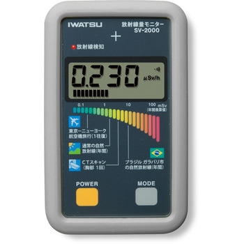 放射線量モニター除染モデル 岩崎通信機(IWATSU)