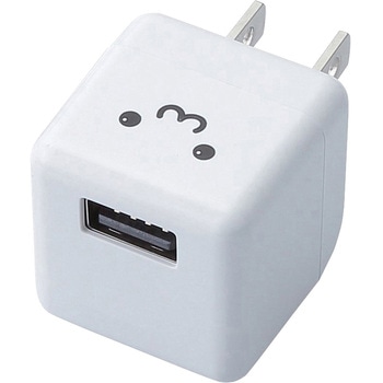 スマホ充電器 AC充電器 1.8A出力 USB×1ポート 急速 小型 USBコンセント タブレット iPod iPhone エレコム