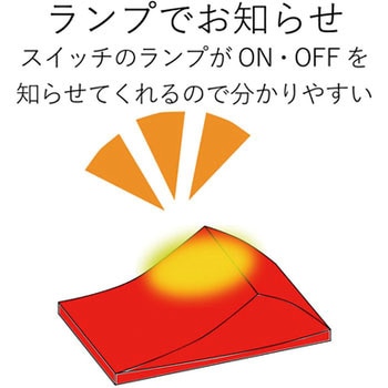 コンセントタップ 2P 1個口 雷ガード機能付 個別スイッチ付 エレコム