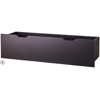 木製収納トロッコ W120cm - アズワン