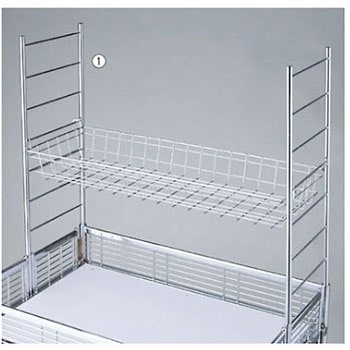 中折れワゴン用上置きカゴセット W90cm用 アズワン