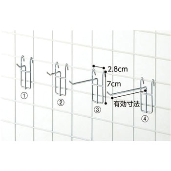 アクセサリー用フック(Φ3mm) アズワン