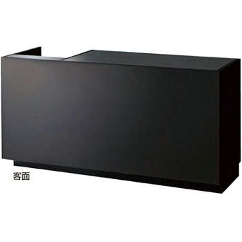ガラストップ一体型レジカウンター ブラック レジカウンター アズワン レジ台カウンター 通販モノタロウ 61 143 3 1