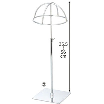 卓上ディスプレー クローム アズワン