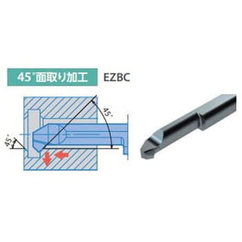 EZBCR050050-020-15 PR1225 EZバー チップ EZBC(内径旋削 45°面取り