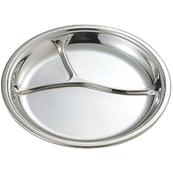 IKD 18-8抗菌丸型ランチ皿 イケダ