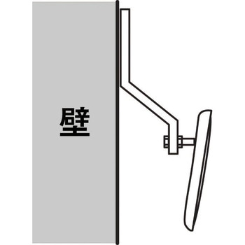 ガレージミラー 角形 アクリル製 角度調整可能 モノタロウ