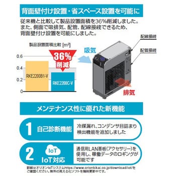 小型水槽付DCインバータチラー オリオン機械 コンプレッサー周辺機器