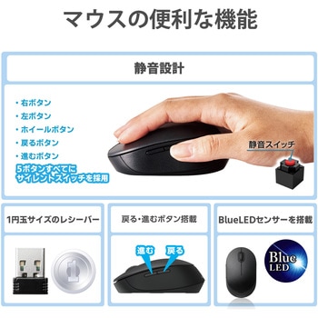 キーボード ワイヤレス マウス付き 無線 USB フルサイズ 静音 抗菌 エレコム