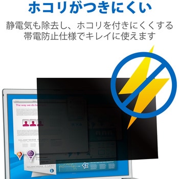 液晶保護フィルム Let’s note CF-SV CF-SZシリーズ 12.1インチ のぞき見防止 プライバシーフィルター 抗菌 ブルーライトカット エレコム