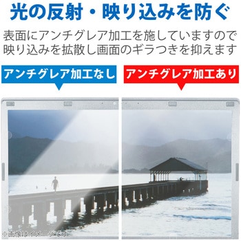 液晶保護フィルム Let’s note CF-LXシリーズ 14インチ のぞき見防止 プライバシーフィルター 抗菌 ブルーライトカット エレコム