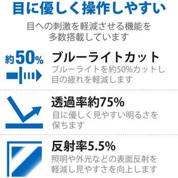 液晶保護フィルム Let’s note CF-XZシリーズ 12インチ のぞき見防止 プライバシーフィルター 抗菌 ブルーライトカット エレコム