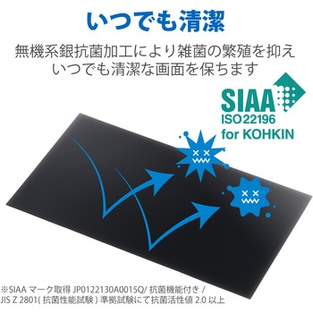 液晶保護フィルム Let’s note CF-LVシリーズ 14インチ のぞき見防止 プライバシーフィルター 抗菌 ブルーライトカット エレコム