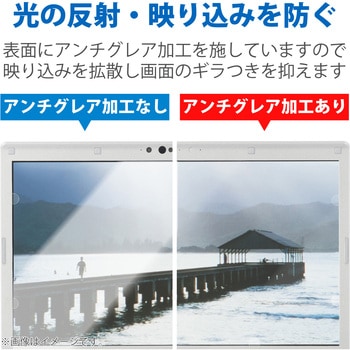 液晶保護フィルム Let’s note CF-LVシリーズ 14インチ のぞき見防止 プライバシーフィルター 抗菌 ブルーライトカット エレコム