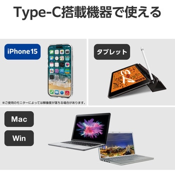 Type-C映像変換ケーブル HDMI 4K/2K対応 映像出力 RoHS エレコム