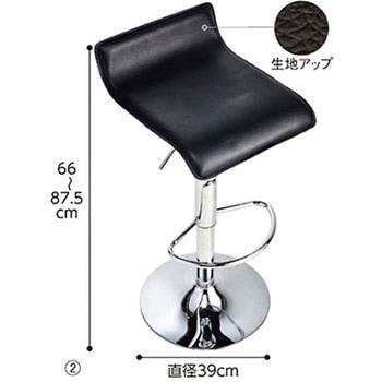 昇降式カウンターチェア PVC座タイプ アズワン
