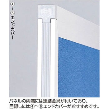 アルミパーティション 布張り フック連結タイプ用オプション アズワン