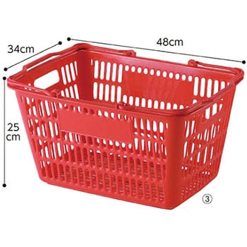 買物カゴ(28リットル) - アズワン