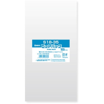 OPP袋 ピュアパック S(テープなし) シモジマ