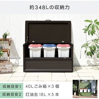 ダストストッカー YAMAZEN(山善) 集積保管用ゴミ箱 【通販モノタロウ】