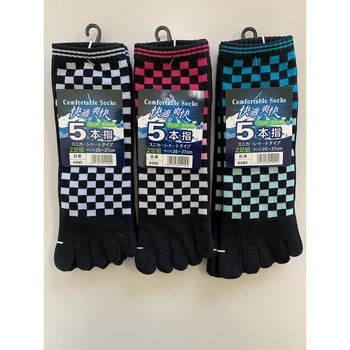 スニーカーショートタイプソックス 5本指 2足組 STAR WORKS