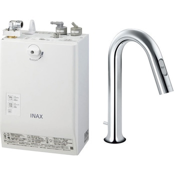 ゆプラス 自動水栓一体型壁掛 3L  手動スイッチ付オートマージュグースネックタイプ INAX(LIXIL)