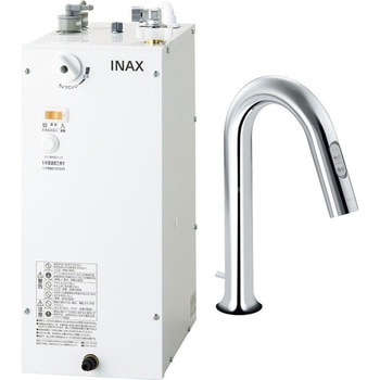 ゆプラス 自動水栓一体型 適温出湯 6L 手動・湯水切替スイッチ付オートマージュグースネックタイプ INAX(LIXIL)