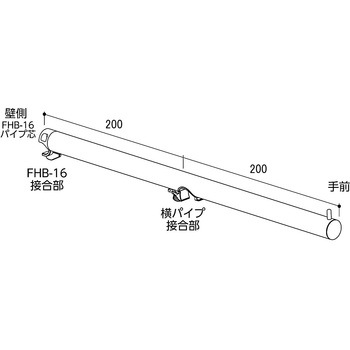 Hバー用フェイスアウトダブルΦ25 ROYAL(ロイヤル)