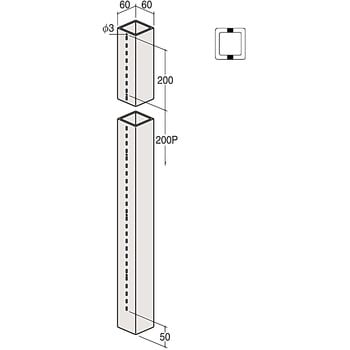 サイズ：１５００mm (W2B-100) 什器製作及び立体壁面製作用、スリット