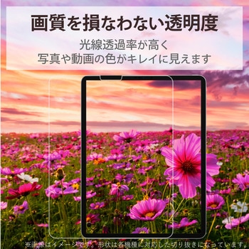 iPad mini 8.3インチ 第6世代 (2021年) ガラスフィルム ガイドフレーム付 硬度9H 指紋防止 気泡防止 エレコム