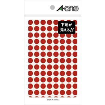 7261 カラーラベル 丸型 エーワン[ラベル] 75079444