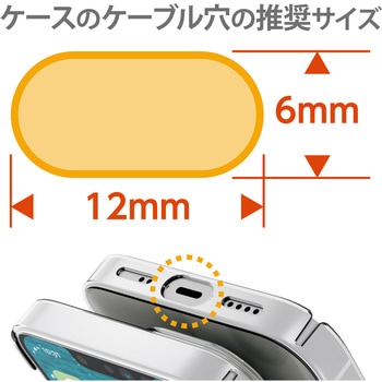 スマートフォン用ネックストラップ 外付ストラップホール エレコム
