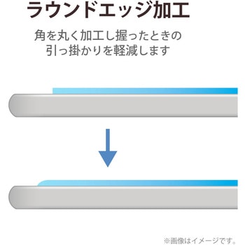 Surface Pro 8 / Surface Pro X ガラスフィルム ラウンドエッジ加工 指紋防止 エレコム