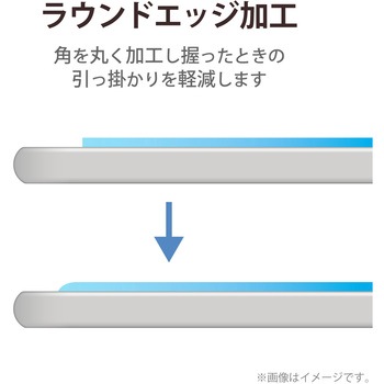 Surface Pro 8 / Surface Pro X ガラスフィルム ブルーライトカット 指紋防止 エレコム