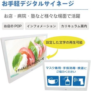 17.1インチ表示・広告兼用デジタルサイネージモニター ブロードウォッチ
