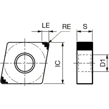 チップ 4QS-CNGG-HP タンガロイ
