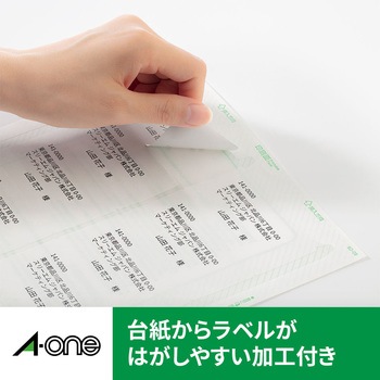 ラベルシールレーザープリンタ専用 マット紙ラベル エーワン(ラベル)