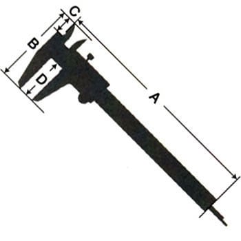 プラスチックノギス快段目盛タイプ 新潟精機(SK) 標準型ノギス 【通販