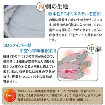 FX-402D ふわ暖EX 防災寝袋 マミー型-32℃ Bears Rock ブラウン色