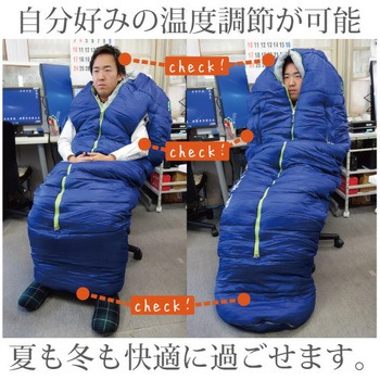 ふわ暖 防災寝袋 マミー型-15℃ センタージッパー Bears Rock