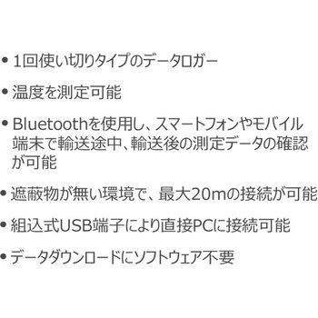 温湿度対応BLEイントランジットデータロガー DeltaTRAK