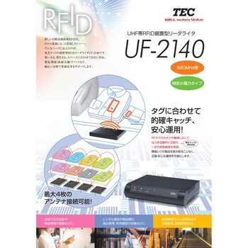 UF-2110-AM-R RFID円偏波アンテナ UF-2110-AM-R(アンテナケーブル1.5m